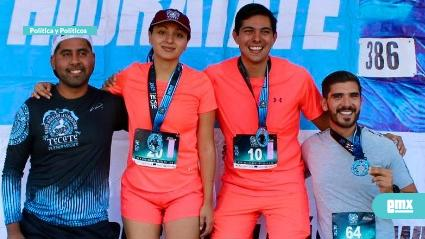 EMX-ROMÁN COTA MUÑOZ Y SU ESPOSA, ALEJANDRA HERRERA SOTO… participaron en el medio marathón.