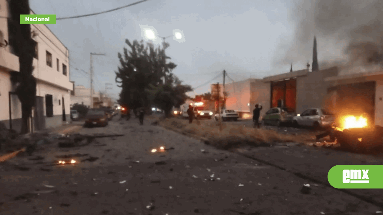 EMX-Explosión de coche bomba deja 3 policías heridos en Guanajuato