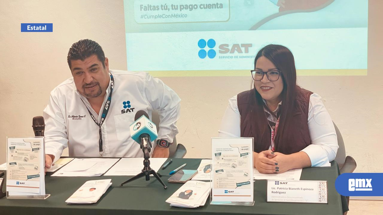 EMX-ANUNCIA SAT PROGRAMA DE PAGO EN ADEUDOS FISCALES