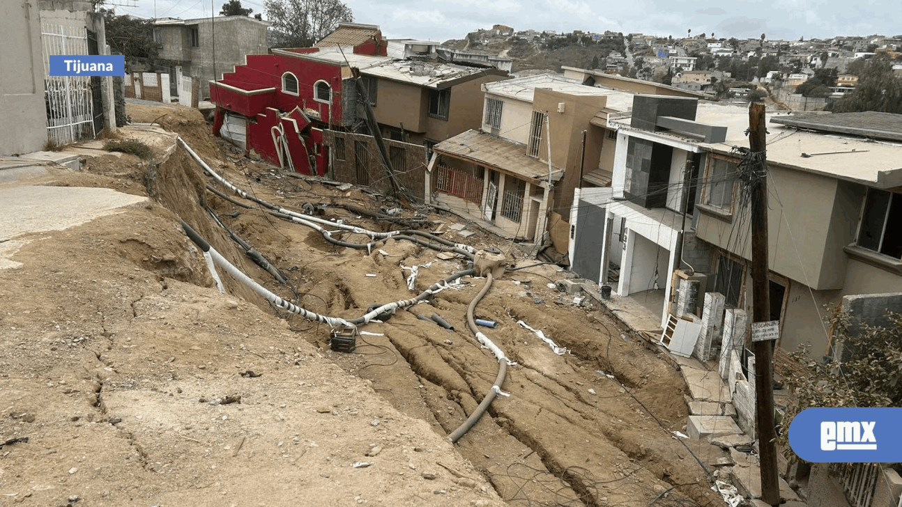 EMX-Una vivienda más colapsa en Lomas Conjunto Residencial