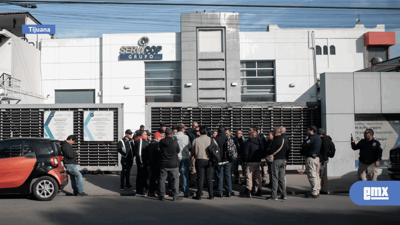 EMX-Trabajadores de Grupo ServiCop realizan paro laboral por falta de pagos