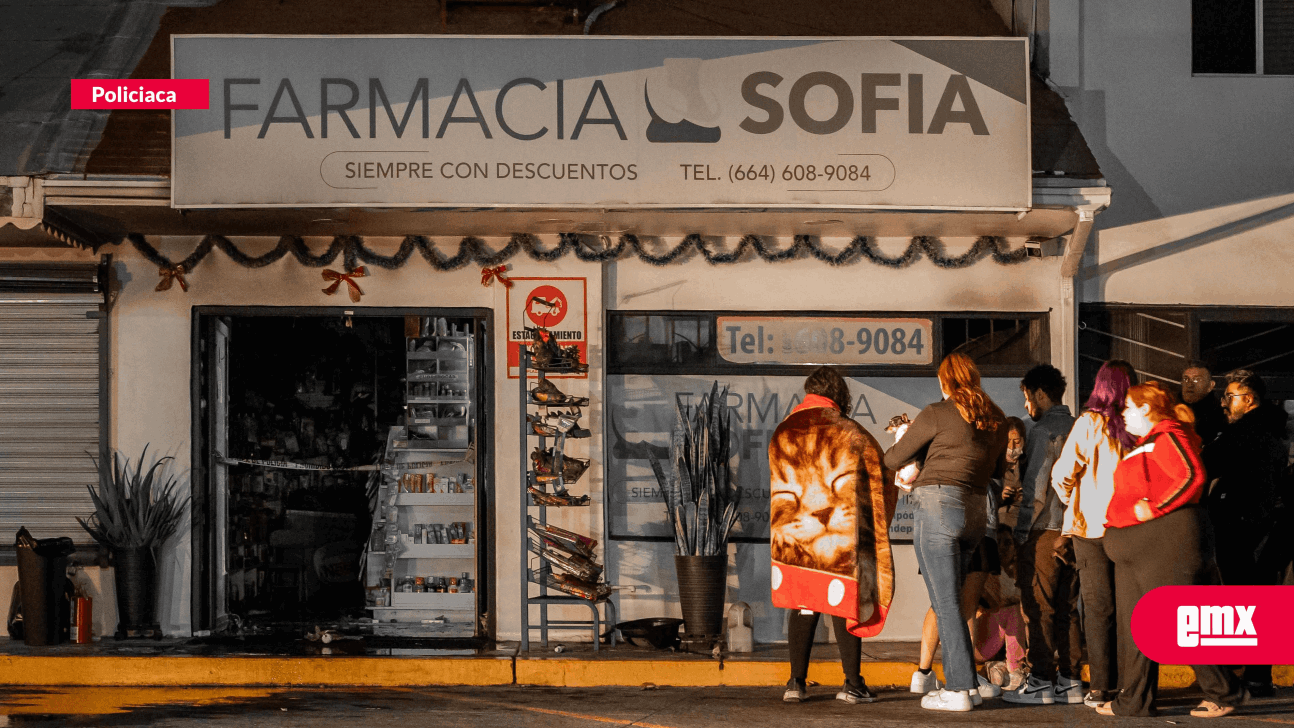 EMX-Sujetos le prendieron fuego a farmacia de Plaza Hipódromo