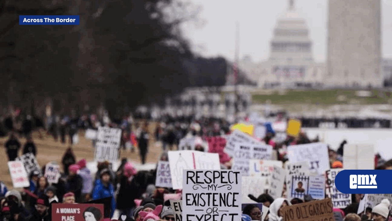 EMX-Decenas de miles de personas se manifiestan en Washington, previo a la investidura de Trump