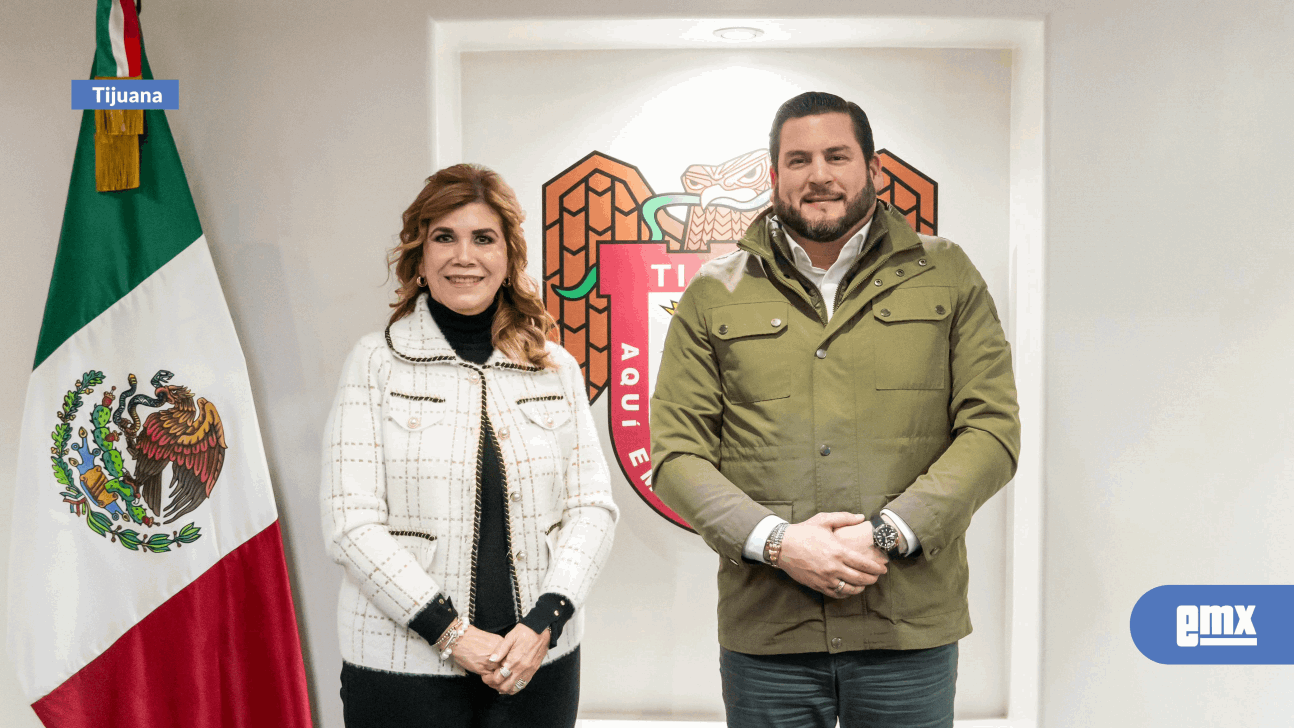 EMX-Recibe Presidente Municipal Ismael Burgueño Ruiz a Presidenta de DIF BC, Mavis Olmeda García 