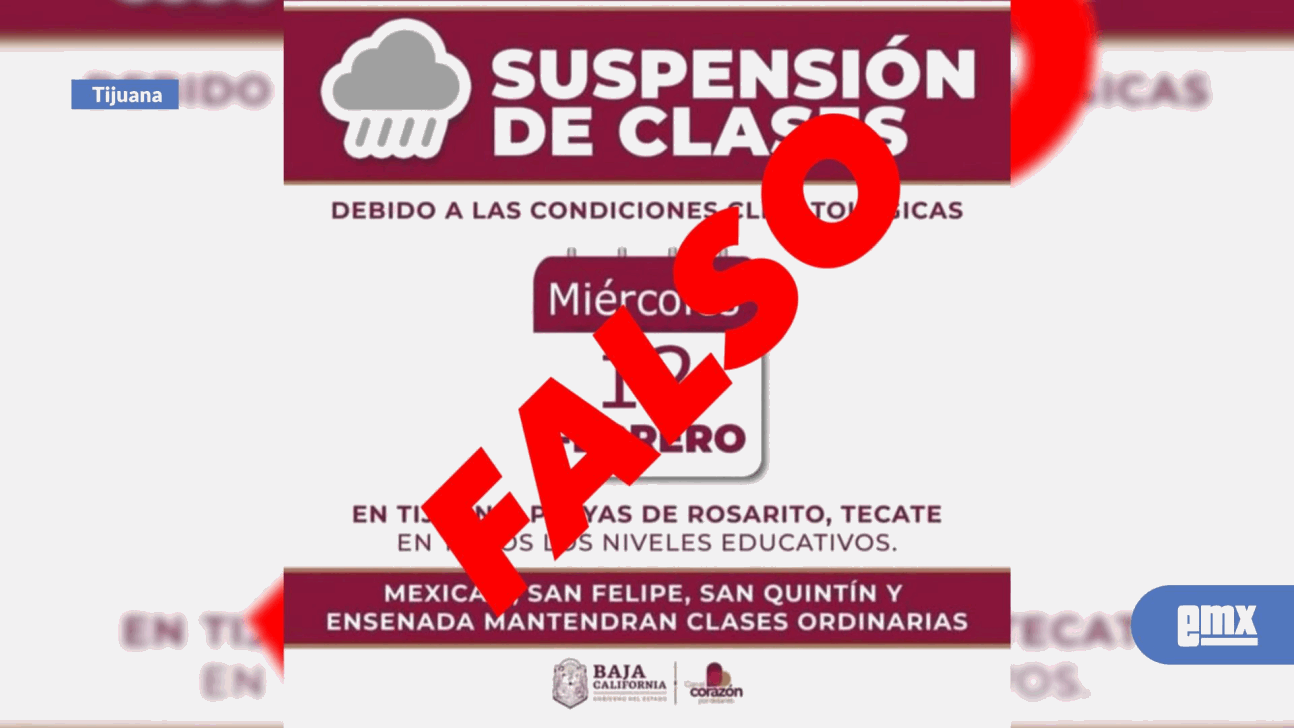 EMX-SECRETARÍA GENERAL DE GOBIERNO ALERTA SOBRE INFORMACIÓN FALSA REFERENTE A SUSPENSIÓN DE CLASES