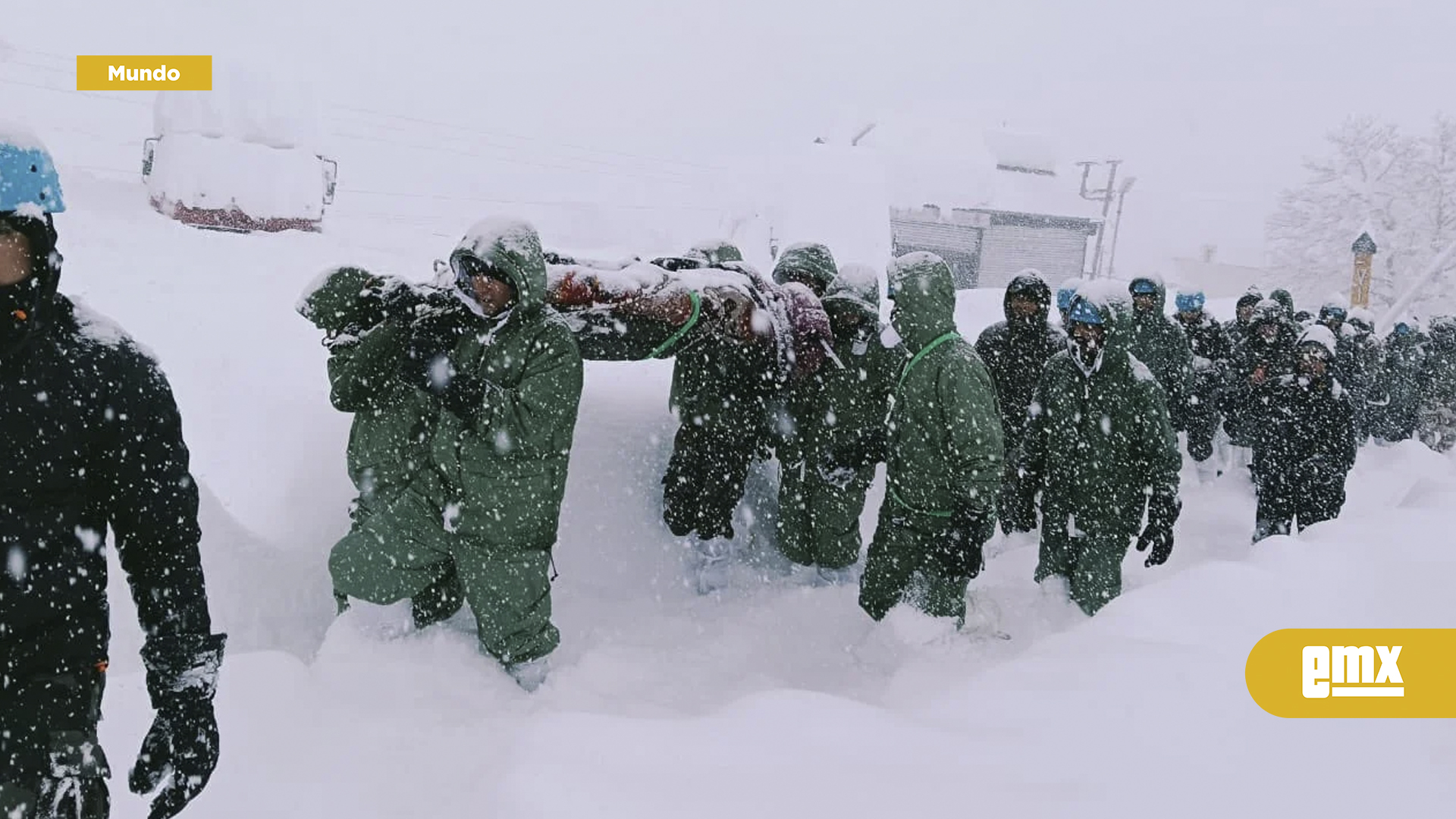 EMX-Enorme avalancha de nieve deja atrapados a 41 trabajadores en el Himalaya