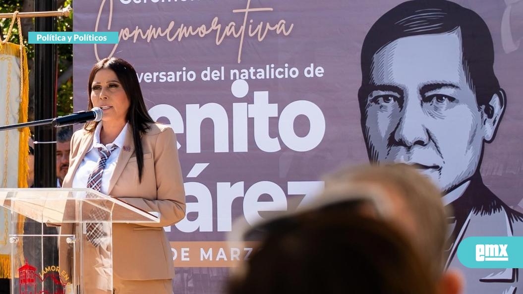 EMX-CLAUDIA AGATÓN MUÑIZ...Rinde homenaje por el 219 aniversario del natalicio de Benito Juárez García