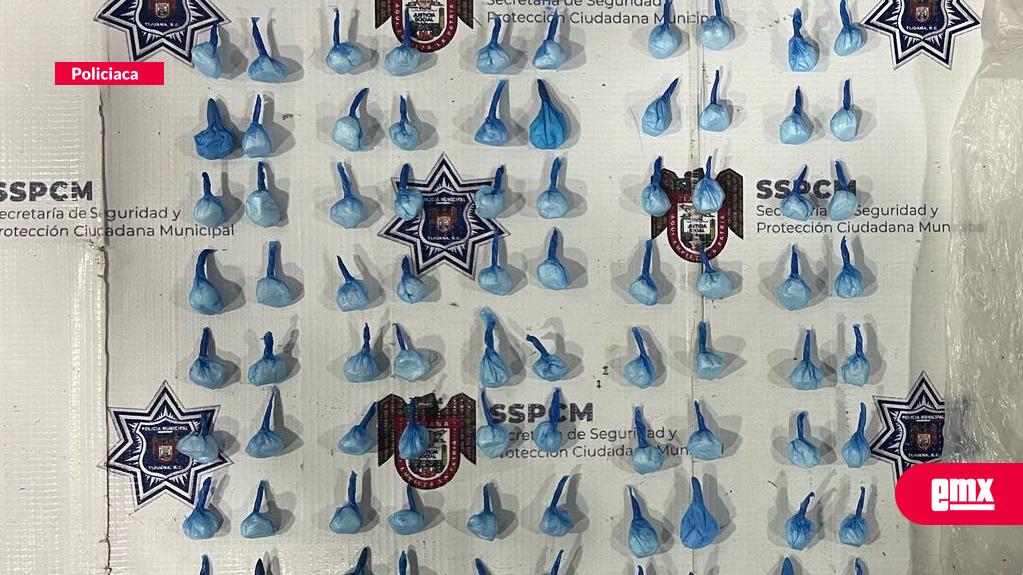 EMX-Detienen a cuatro hombres con armas y más de 100 dosis de cristal en Sánchez Taboada