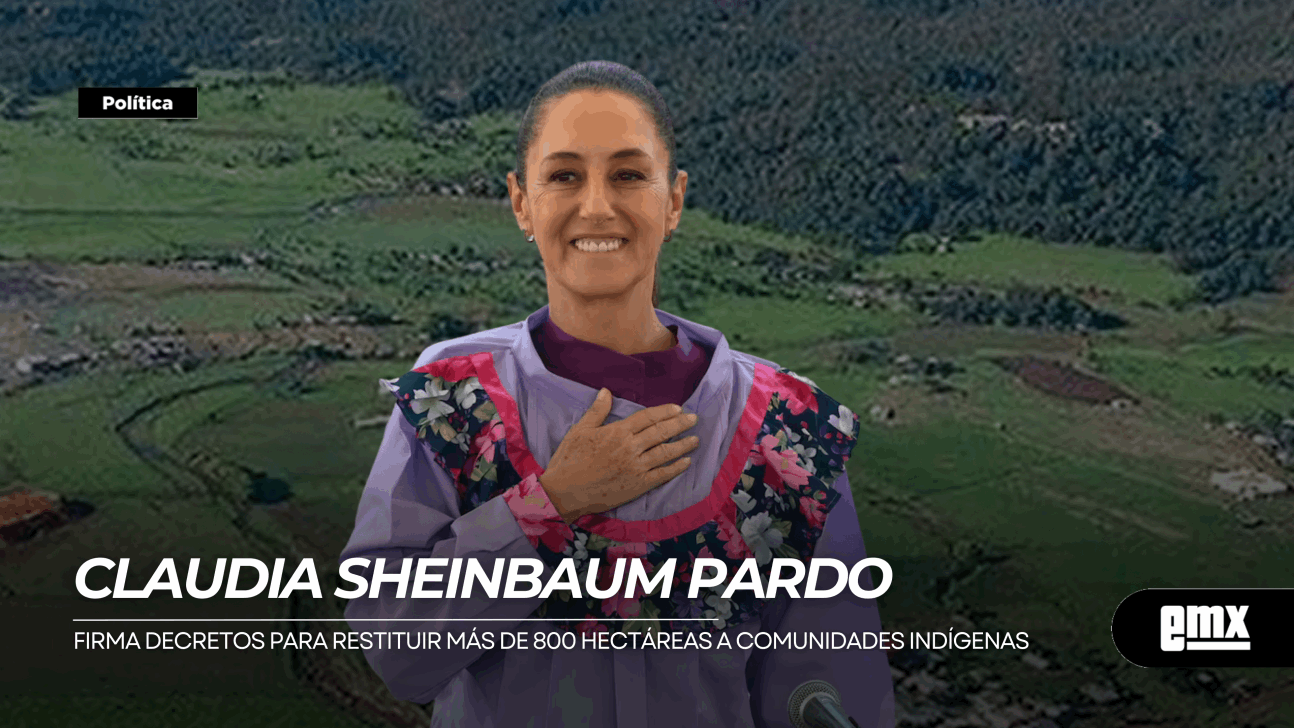 EMX-CLAUDIA-SHEINBAUM...-firma-en-Guadalupe-y-Calvo,-Chihuahua,-decretos-para-restituir-más-de-800-hectáreas-a-comunidades-indígenas,-en-un-acto-de-justicia-histórica-para-los-pueblos-Ódami-y-Rarámuri.