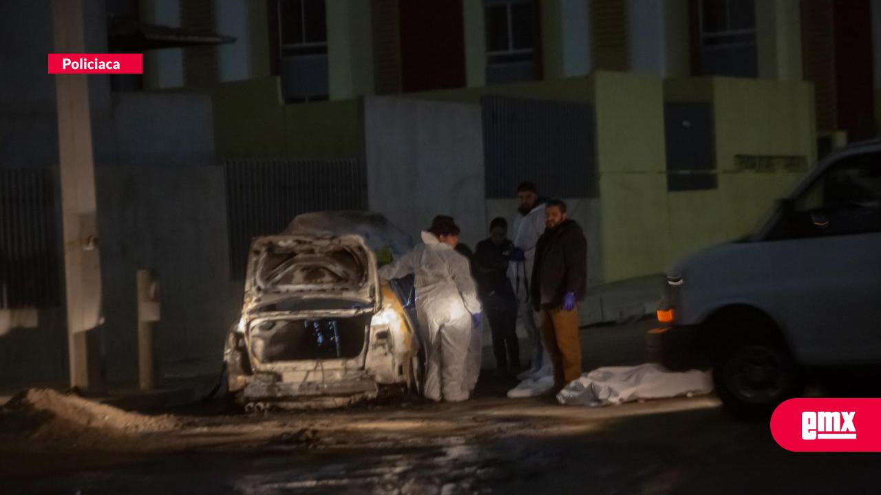 EMX-Encuentran tres cuerpos calcinados tras incendio de auto en Valle del Sol