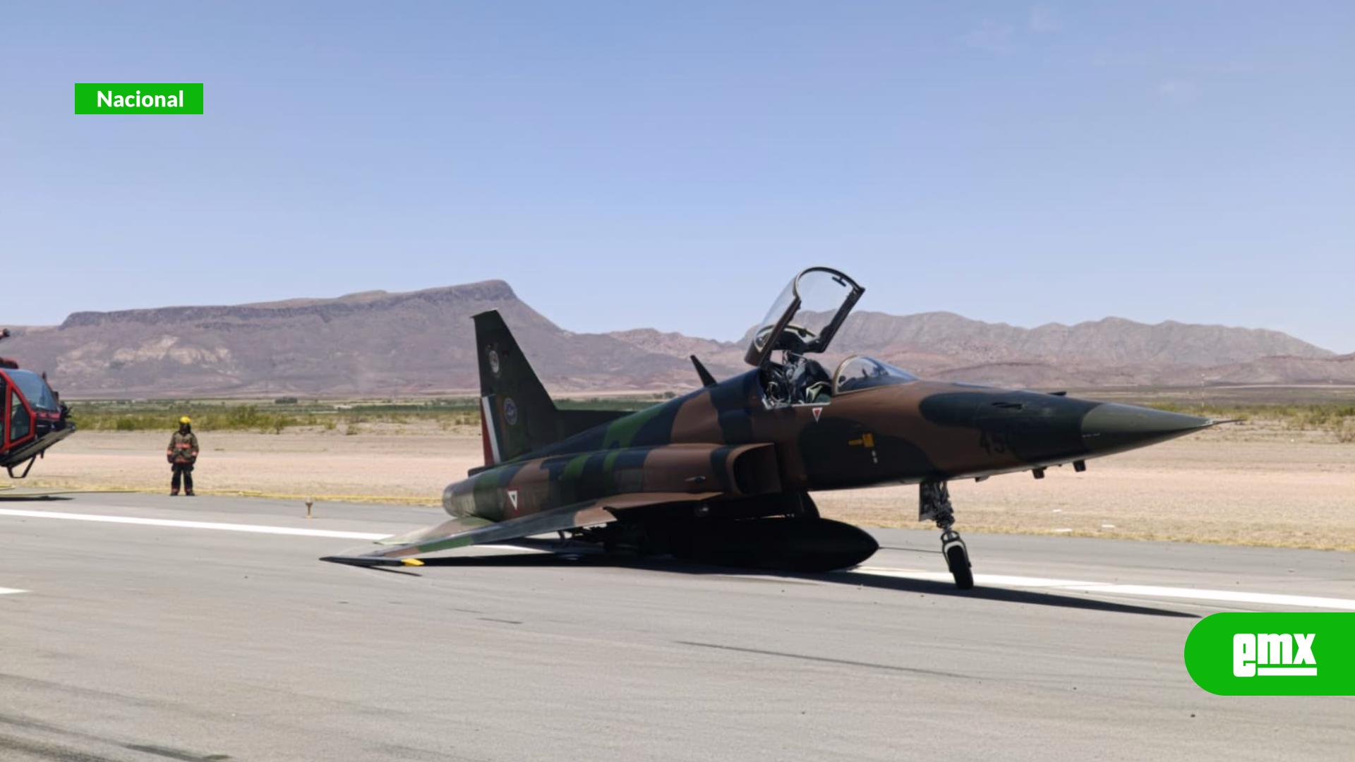 EMX-Avión-F-5-de-la-Fuerza-Aérea-sufre-accidente-en-aeropuerto-de-Chihuahua