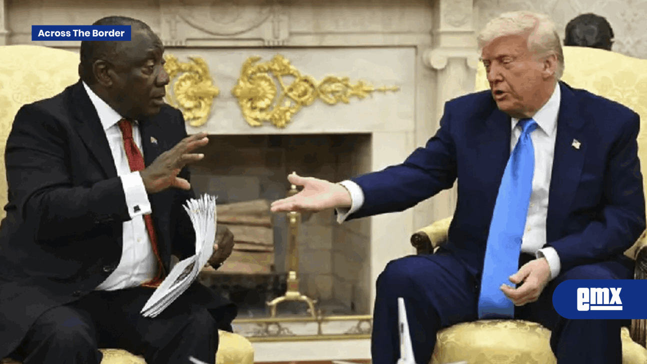 EMX-VIDEO:-Trump-acusa-al-presidente-de-Sudáfrica-de-permitir-un-“genocidio-blanco”