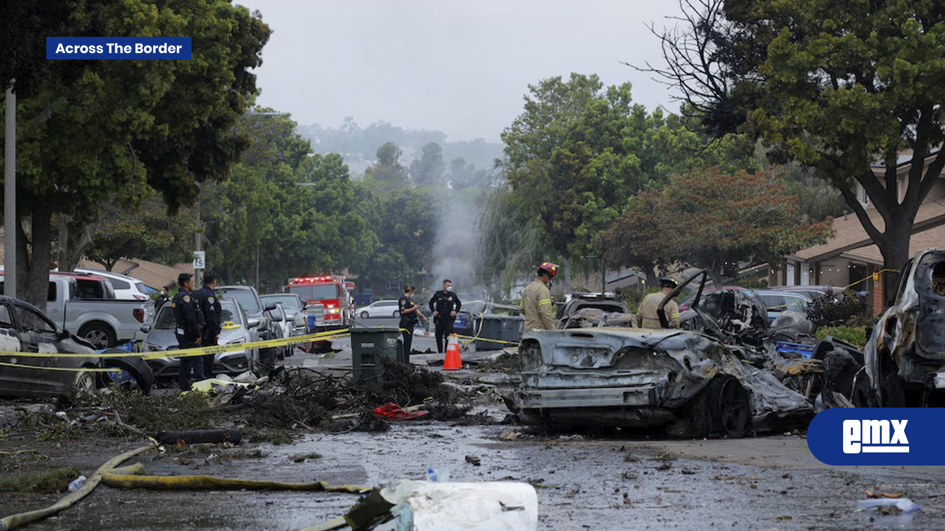 EMX-Se-estrelló-un-avión-pequeño-en-un-vecindario-de-San-Diego:-hay-al-menos-un-muerto