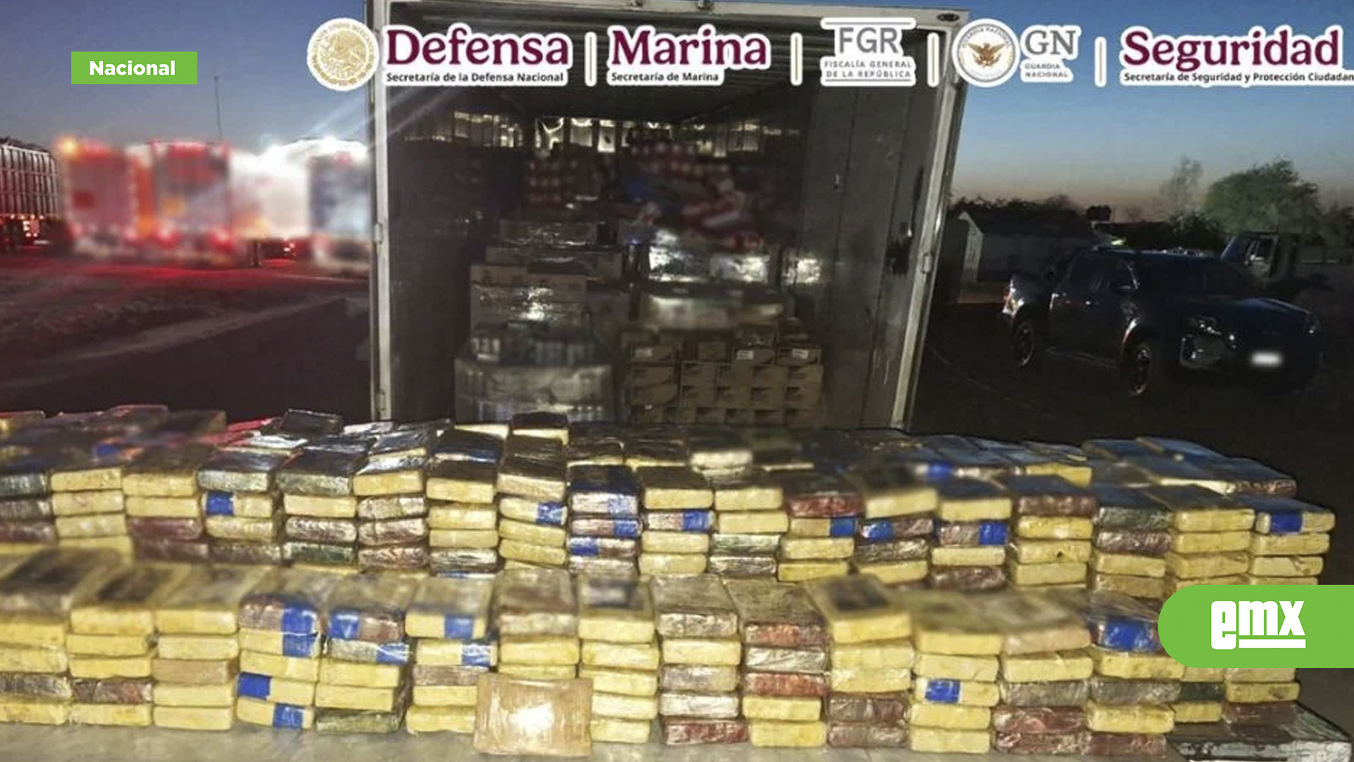 EMX-Detienen a integrante del Cartel del Pacífico con más de 700 kilos de cocaína en Sonora