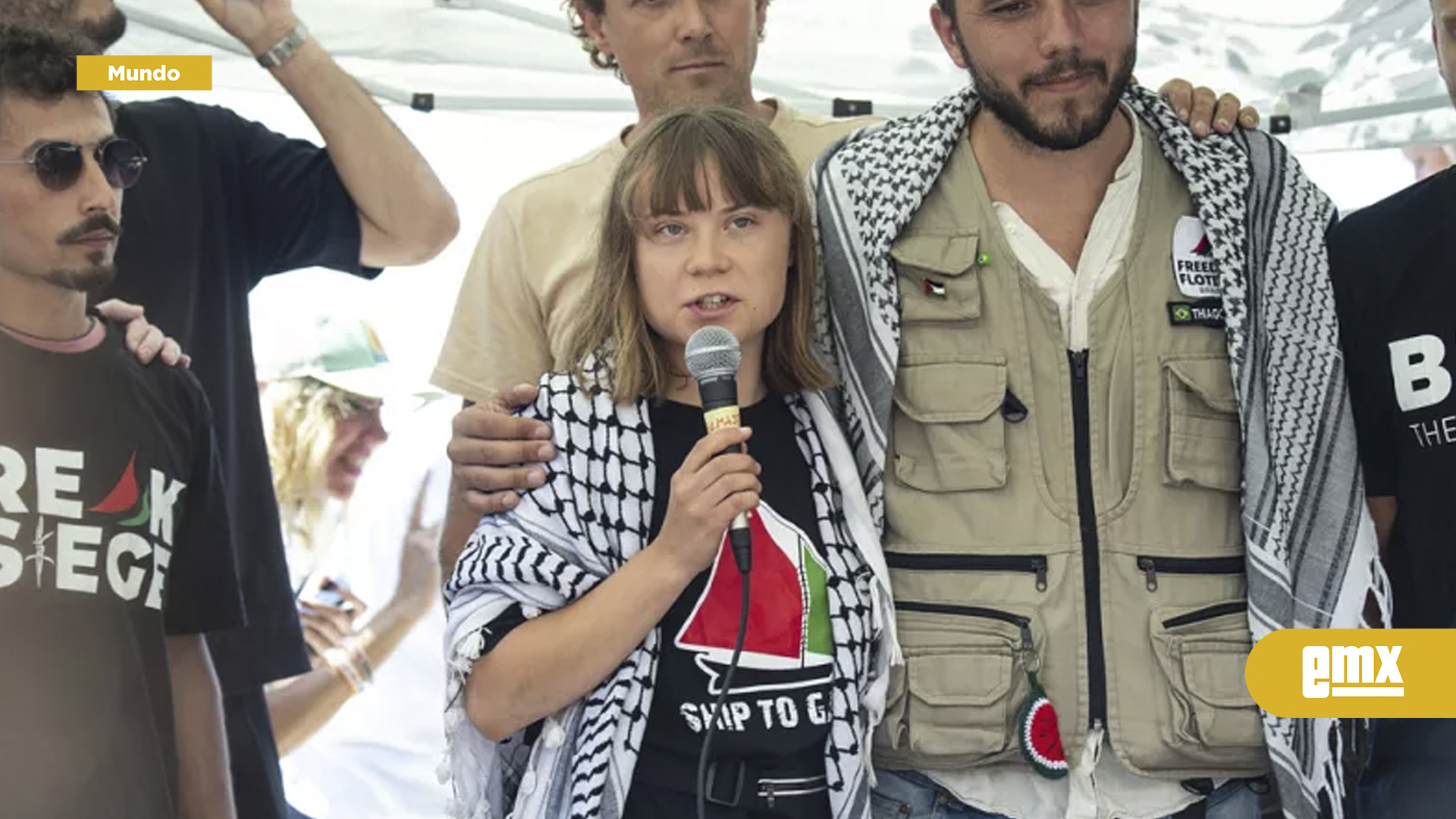 EMX-Greta Thunberg se une a la Flotilla de la Libertad rumbo a Gaza para romper el bloqueo de Israel