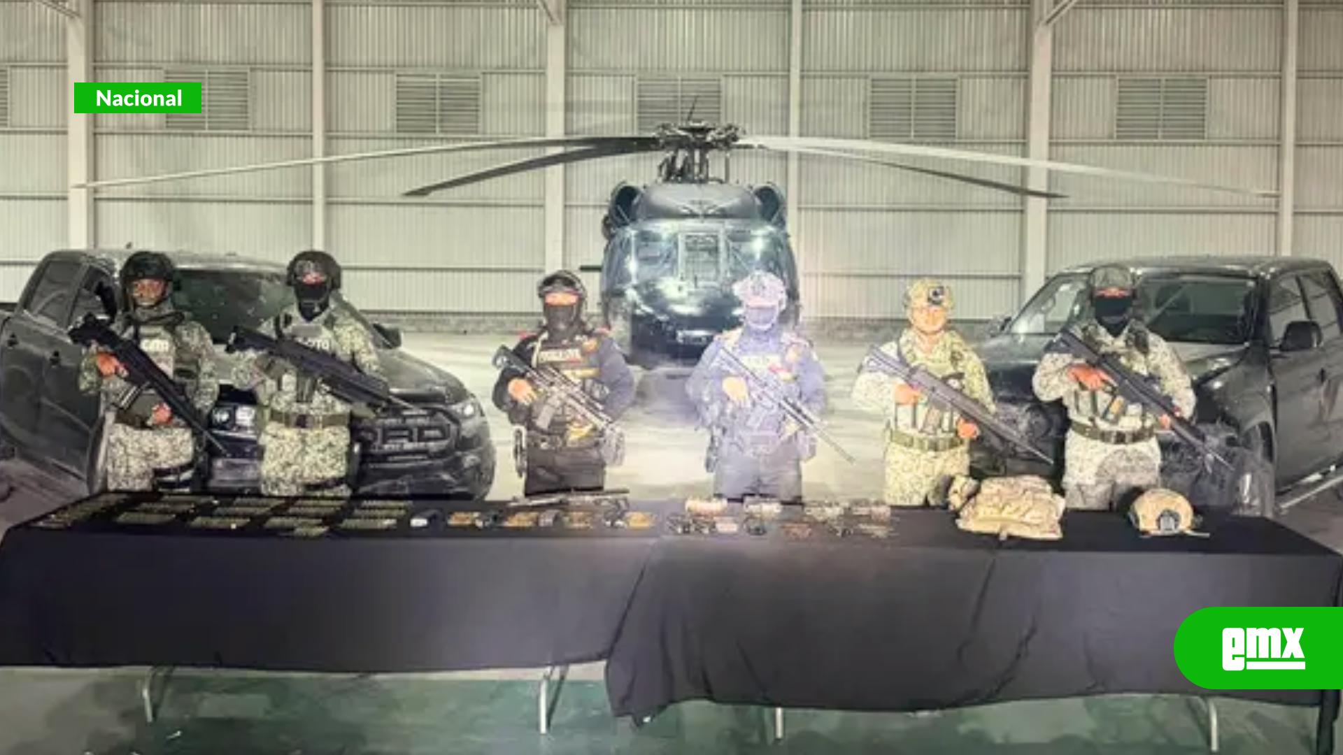 EMX-Aseguran arsenal  y equipo táctico en Nuevo León
