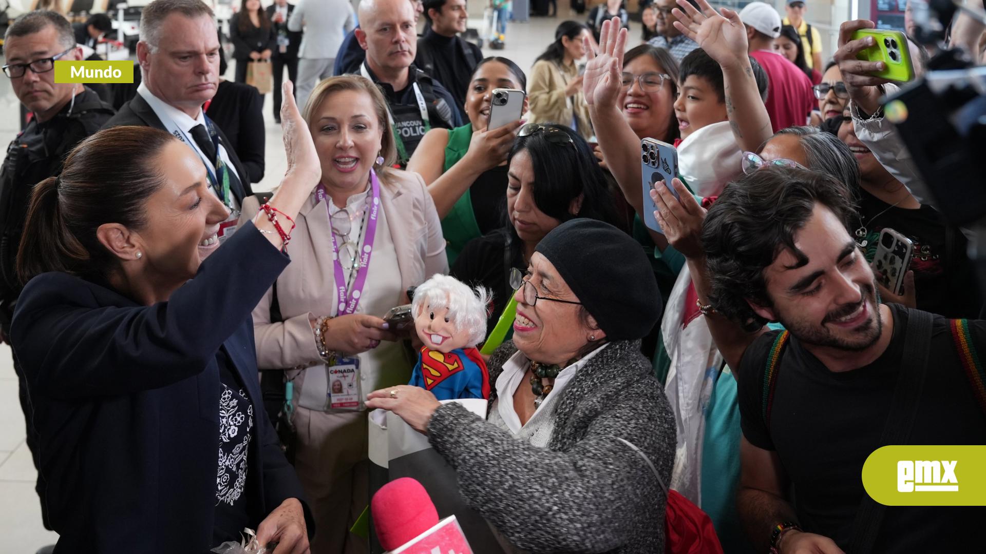 EMX-“MUCHAS-GRACIAS-POR-TODAS-LAS-AYUDAS”:-MEXICANOS-RECIBEN-CON-EMOCIÓN-A-LA-PRESIDENTA-CLAUDIA-SHEINBAUM-EN-CANADÁ