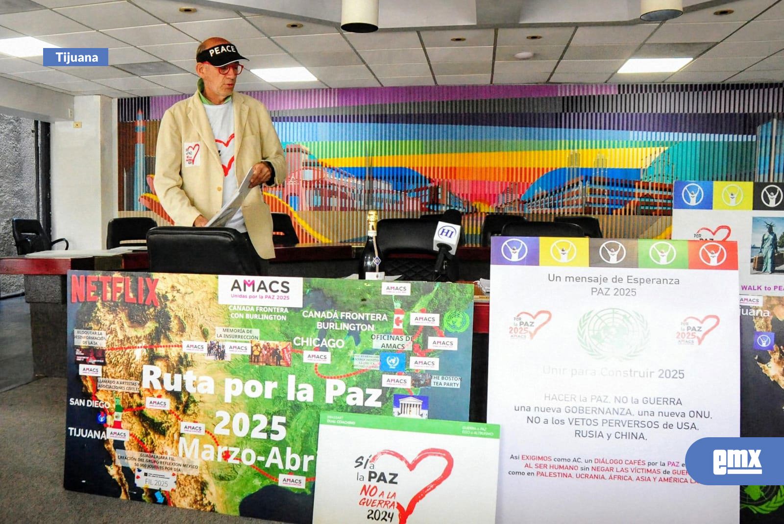 EMX-Embajador de la Paz Bertrand Georges busca realizar congreso en Tijuana