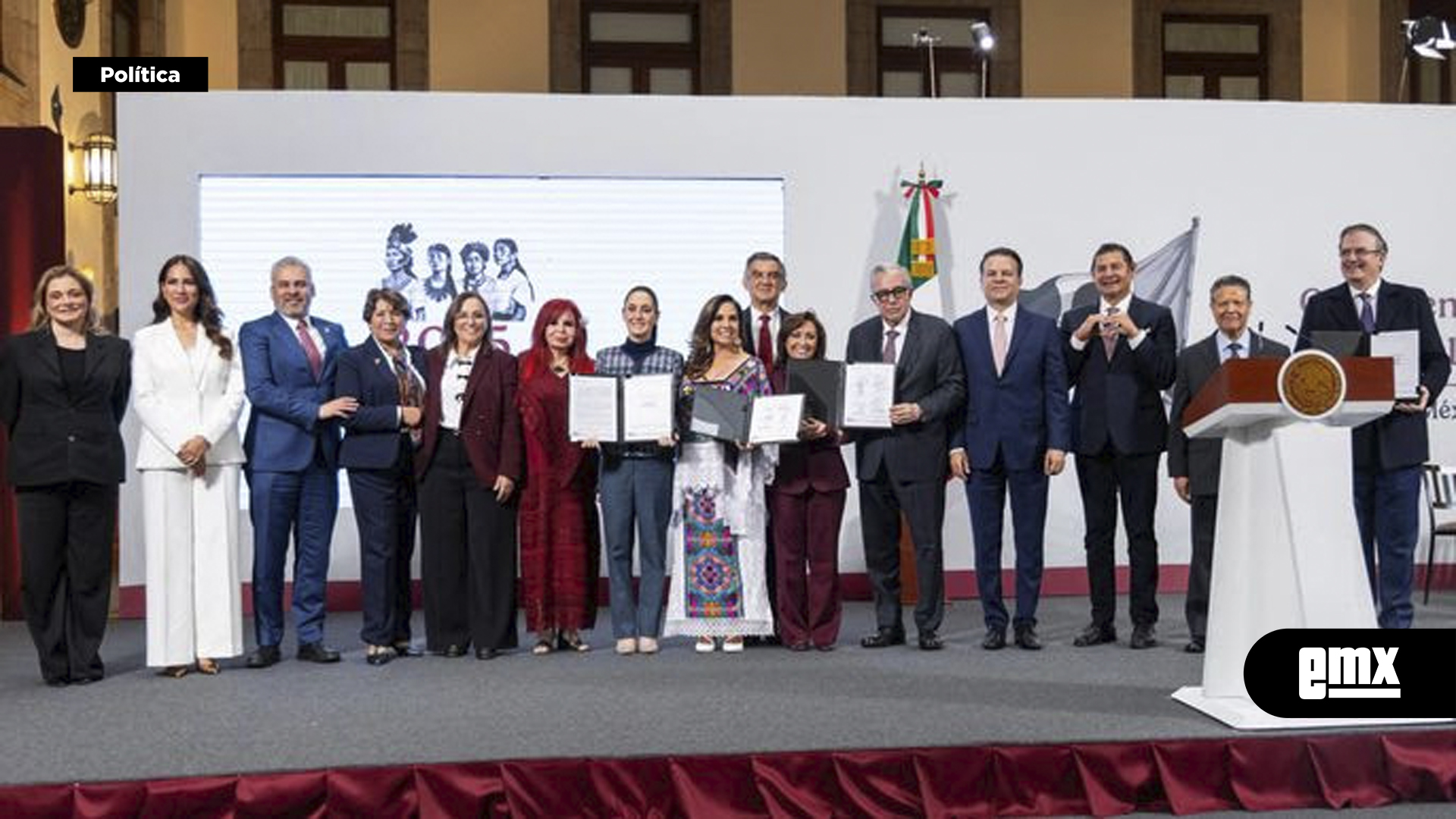 EMX-CLAUDIA SHEINBAUM PARDO.. firma de la Carta de Intención de los PODECOBIS