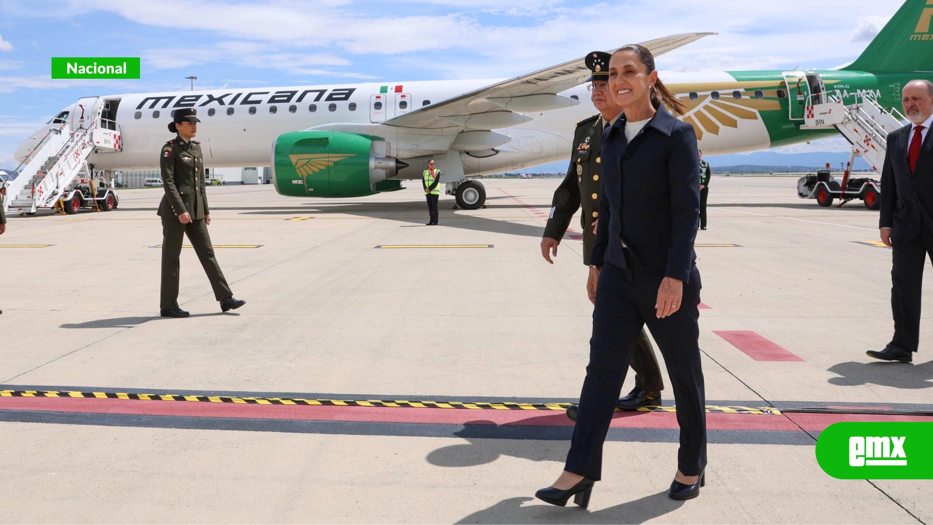 EMX-MEXICANA-DE-AVIACIÓN-ES-EL-MENSAJE-DE-QUE-MÉXICO-QUIERE-VOLAR-ALTO-CON-JUSTICIA,-ORGULLO-Y-SOBERANÍA-LOGÍSTICA:-PRESIDENTA-CLAUDIA-SHEINBAUM-RECIBE-PRIMER-AERONAVE-EMBRAER-E195-E2