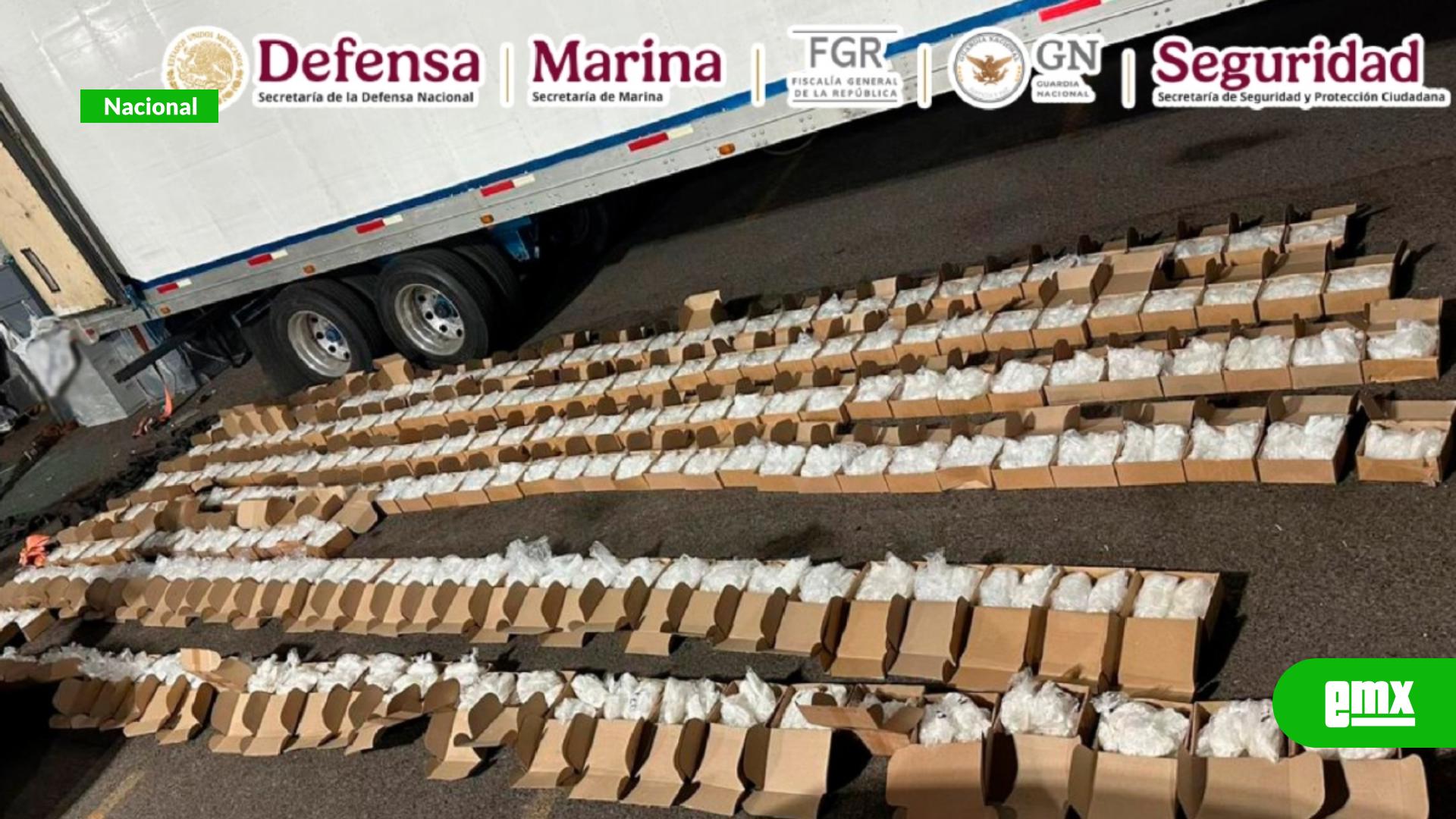 EMX-Detienen-en-Baja-California-Sur-a-sujeto-que-transportaba-más-de-una-tonelada-de-metanfetamina-oculta-en-un-camión