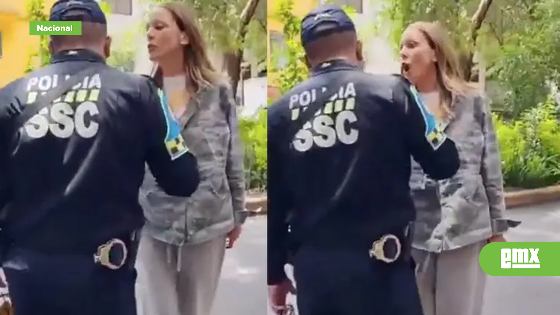 EMX-Gringa-insulta-a-policía-en-la-Condesa,-CDMX:-Odio-a-los-negros-como-tú