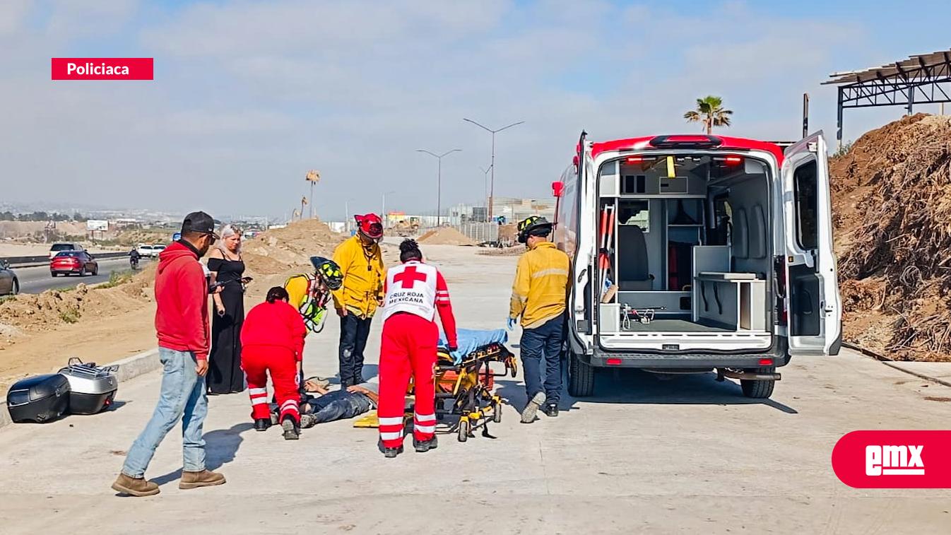 EMX-Motociclista se accidenta en la Vía Rápida Alamar 