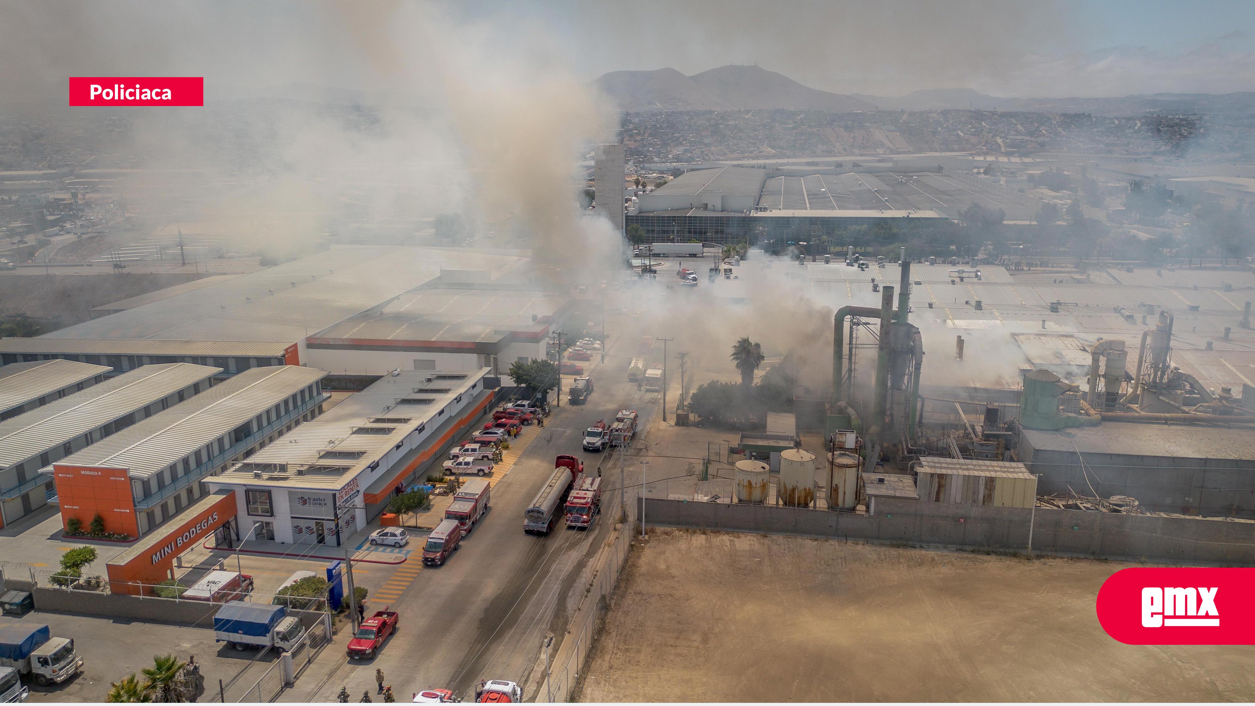 EMX-Se incendió una fábrica en colonia Ciudad Industrial