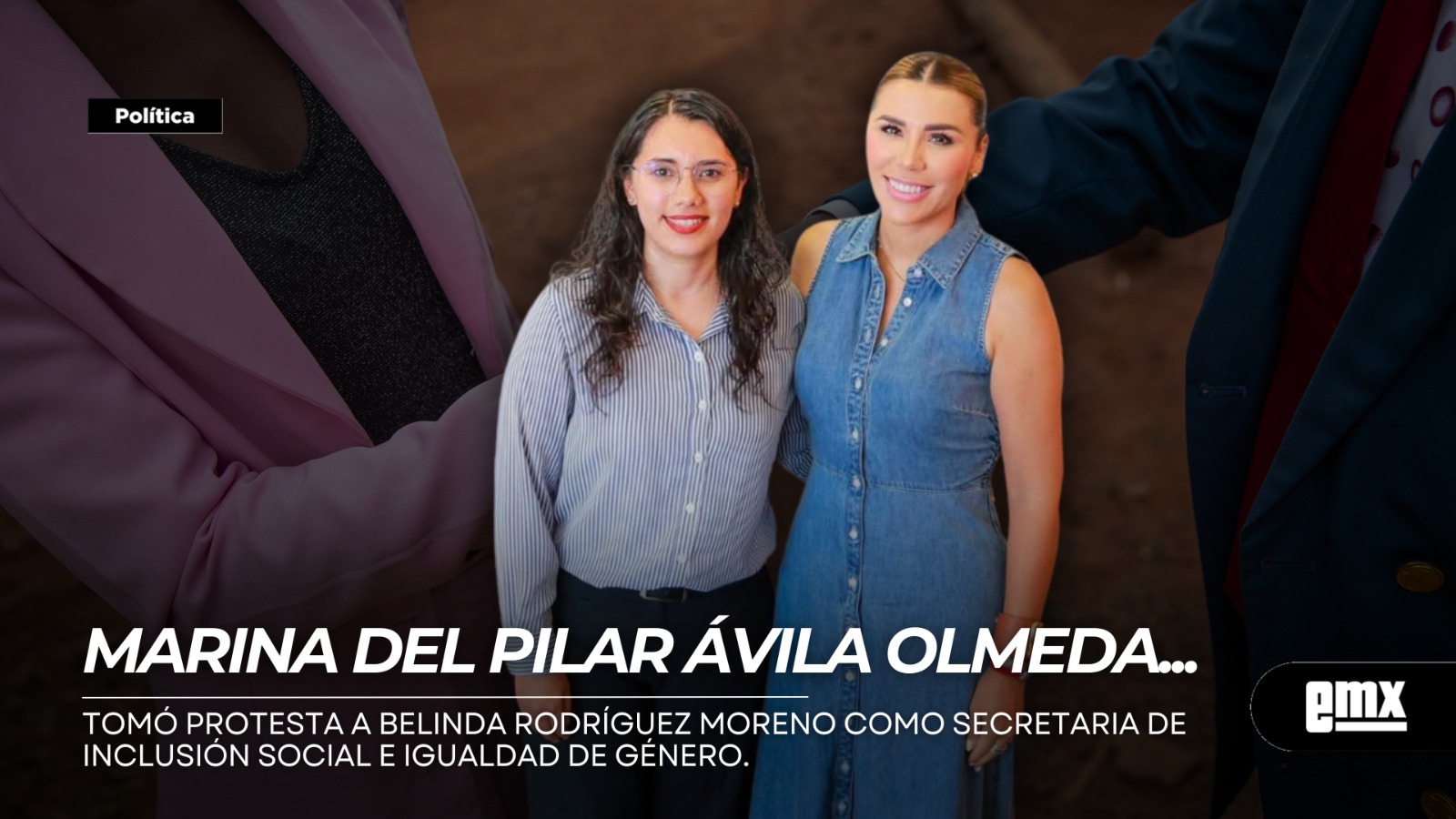 EMX-MARINA-DEL-PILAR-AVILA-OLMEDA,-tomó-protesta-a-BELINDA-RODRÍGUEZ-MORENO-como-Secretaria-de-Inclusión-Social-e-Igualdad-de-Género