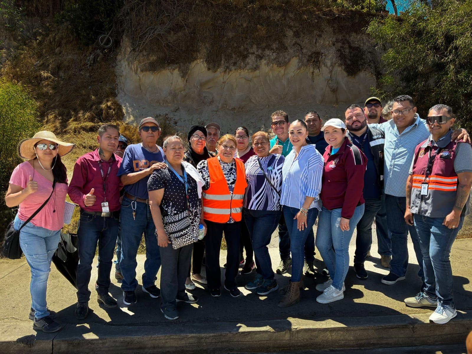 EMX-Tijuana avanza en limpieza y rehabilitación urbana con apoyo ciudadano y autoridades