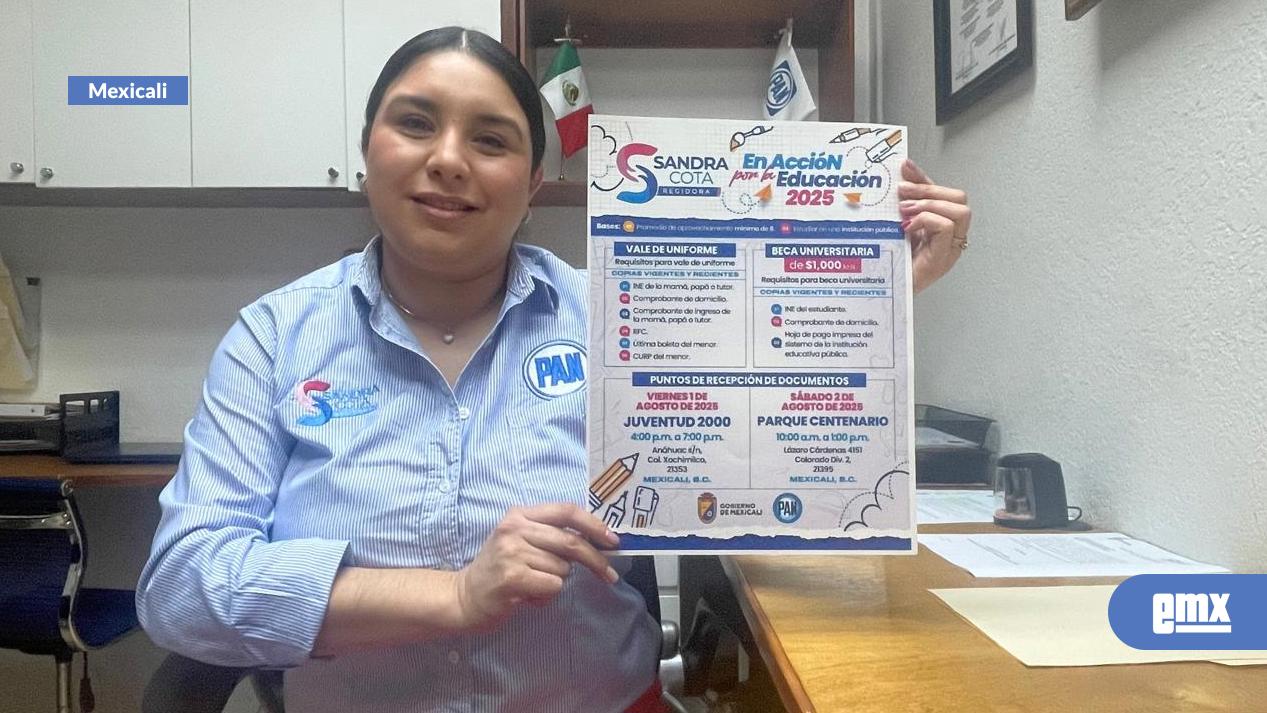 EMX-Presenta regidora programa Acción por la educación