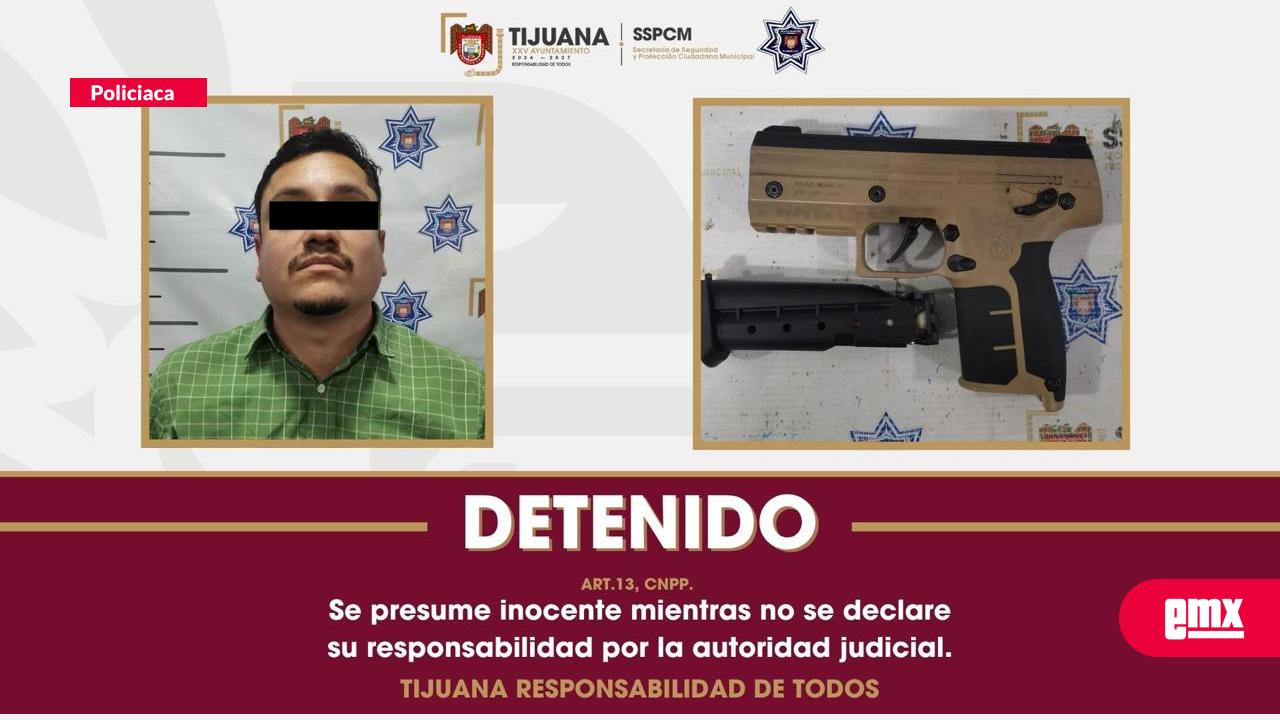 EMX-Asegura-Policía-Municipal-de-Tijuana-a-persona-por-amenazas-con-arma-de-utilería-tras-incidente-de-tránsito