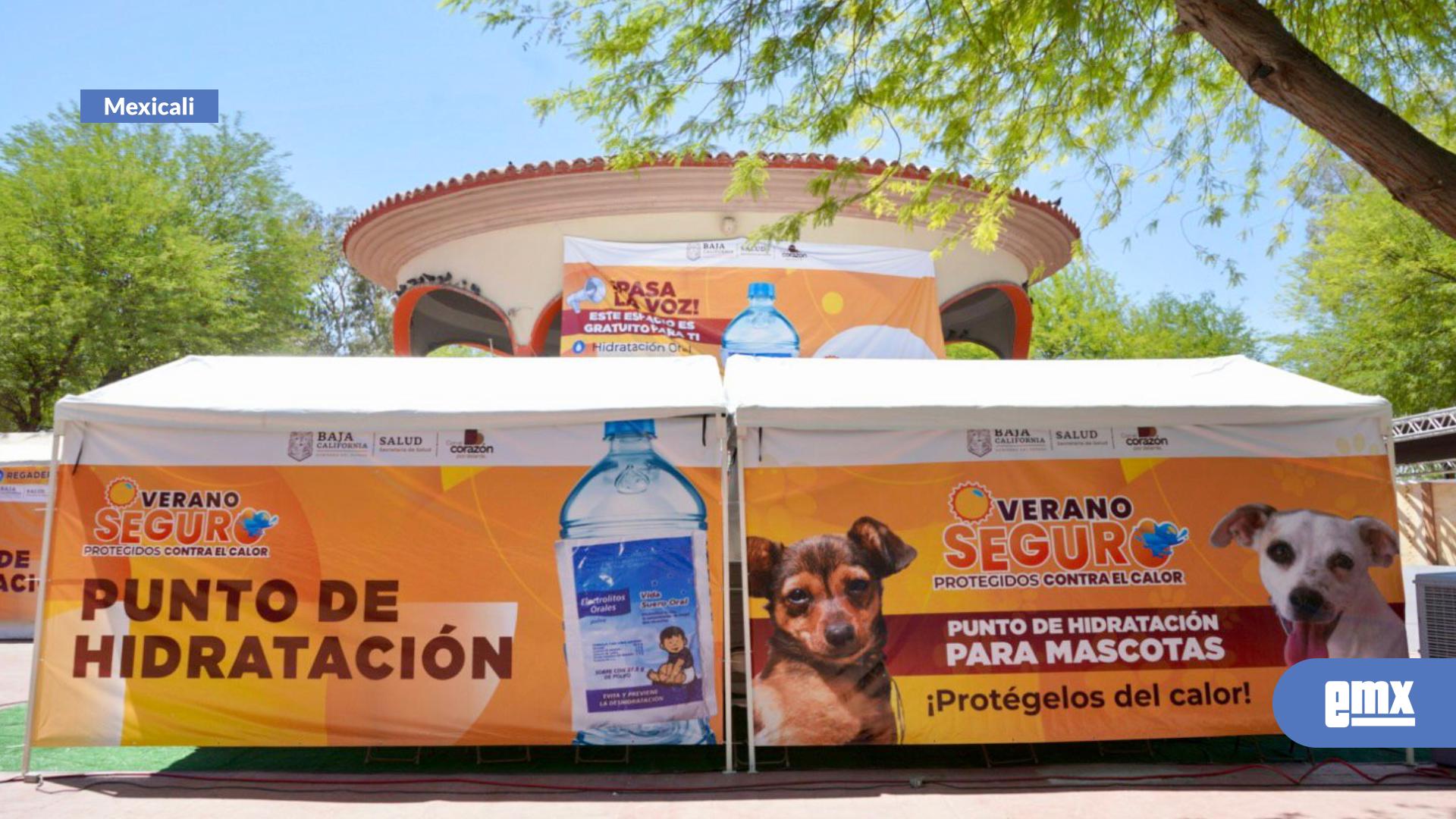 EMX-AMPLÍAN SERVICIOS EN PUNTO MASIVO DE HIDRATACIÓN DE MEXICALI 