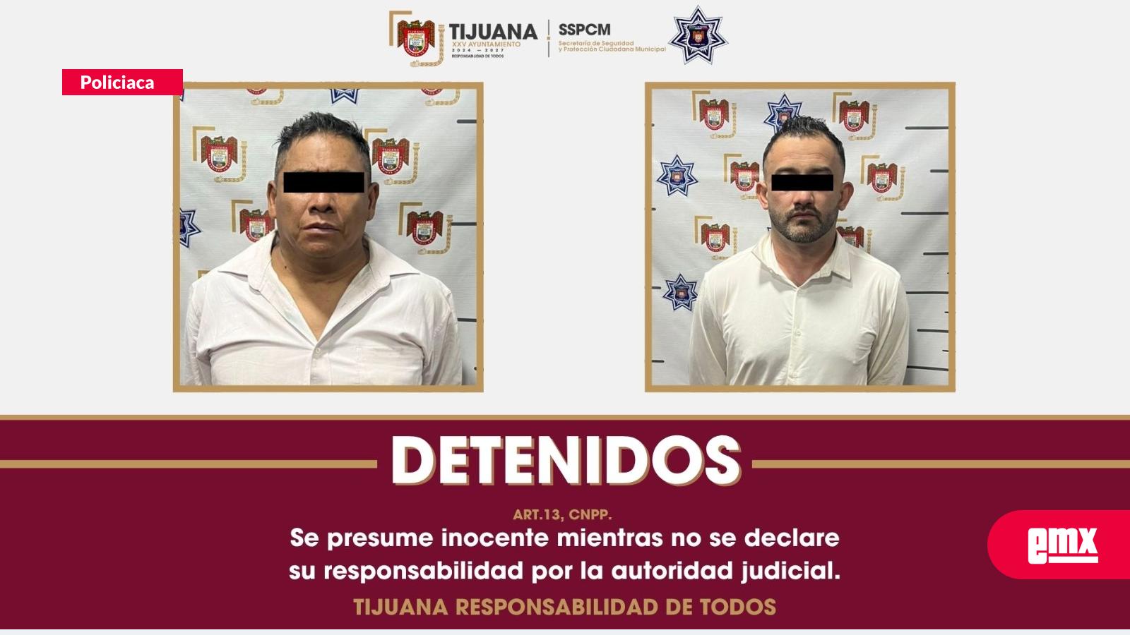 EMX-Asegura Policía Municipal a cuatro personas por robo y allanamiento en oficina