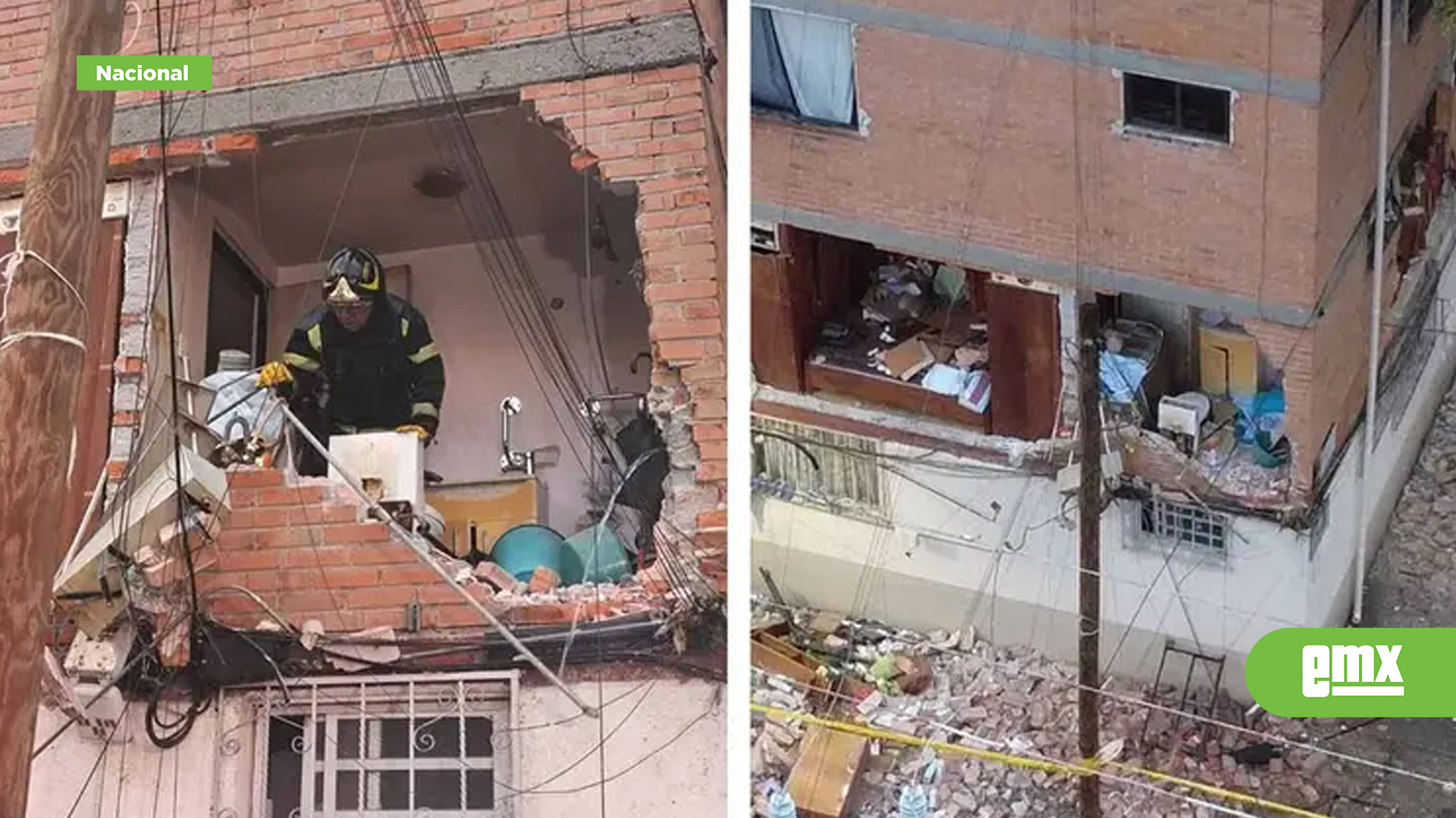 EMX-Seis depas resultan con daños tras explosión en edificio de CDMX