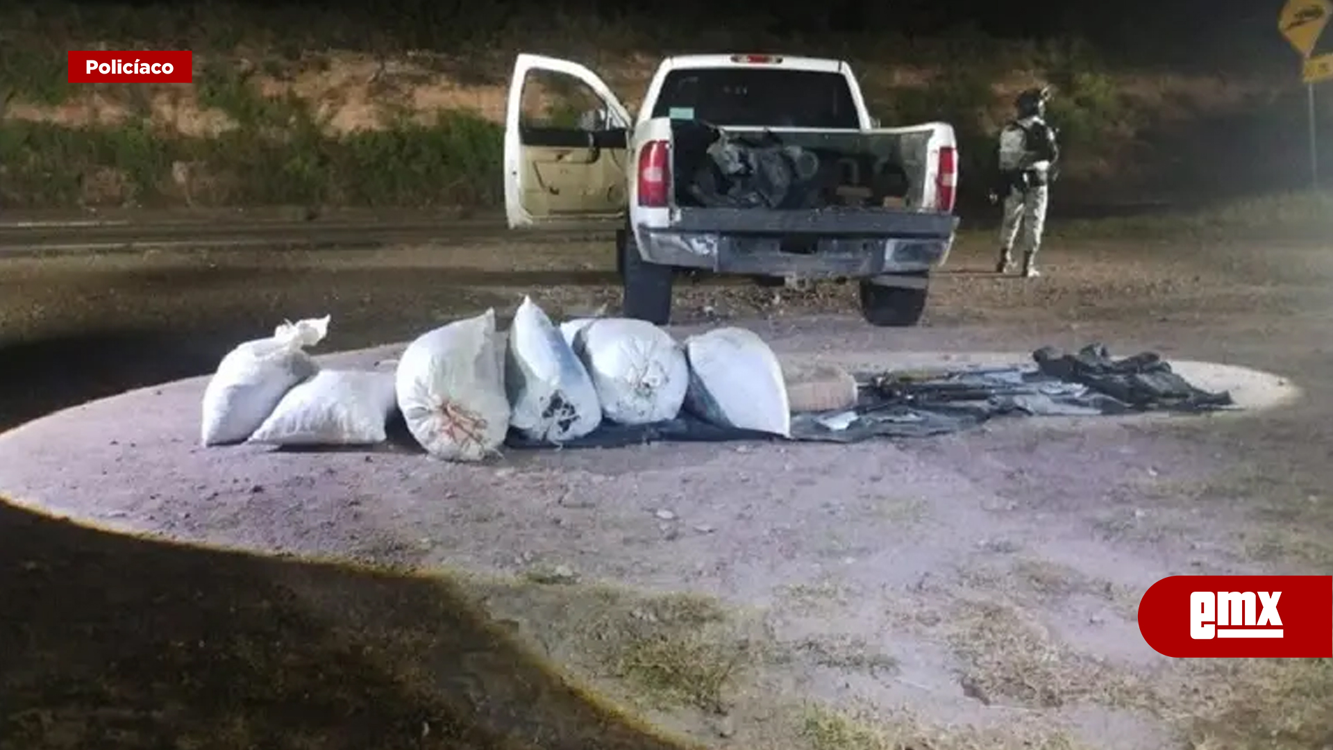 EMX-Aseguran 330 kilos de cocaína escondidas en muro falso de camión en Baja California