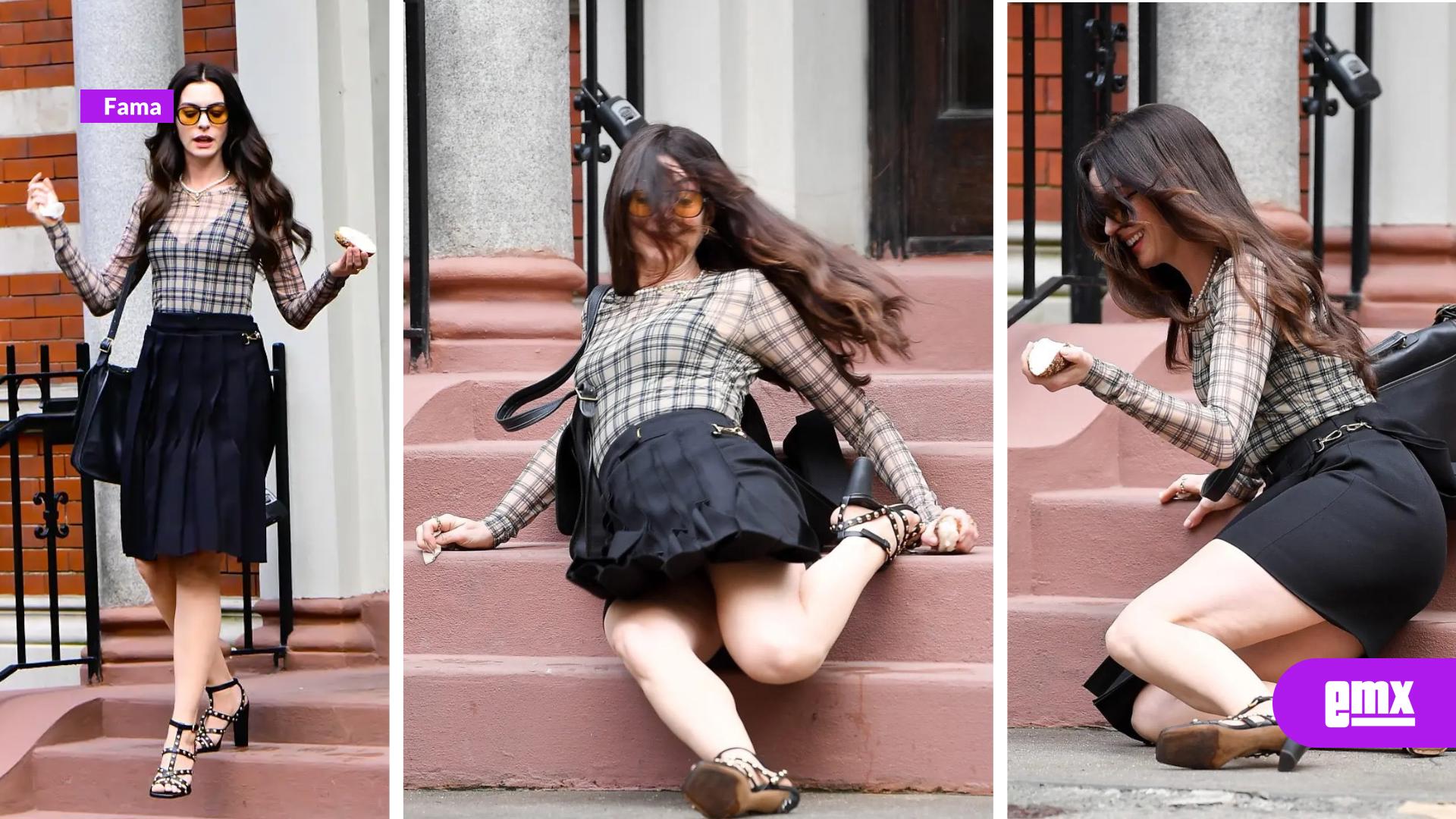EMX-Anne-Hathaway-sufre-caída-durante-el-rodaje-de-El-diablo-viste-de-Prada-2