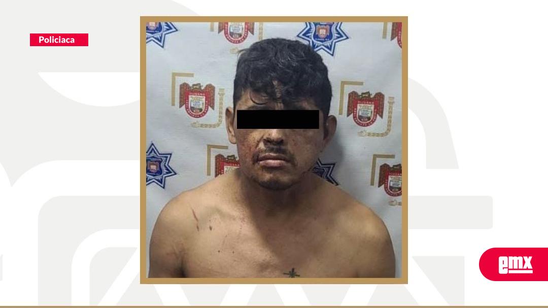 EMX-Asegura Policía Municipal a hombre agresivo que lesionó a un oficial en Valle Imperial