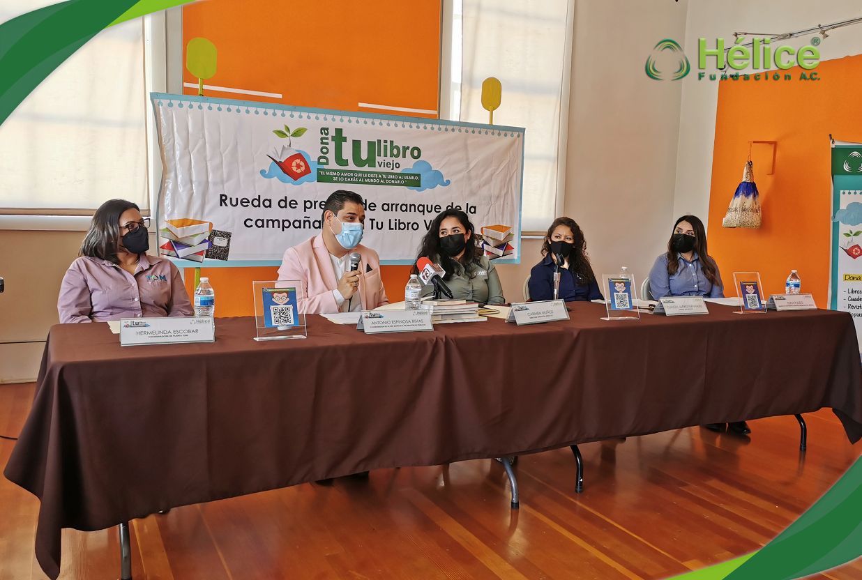 EMX-Inicia Fundación Hélice "Dona tu Libro Viejo"