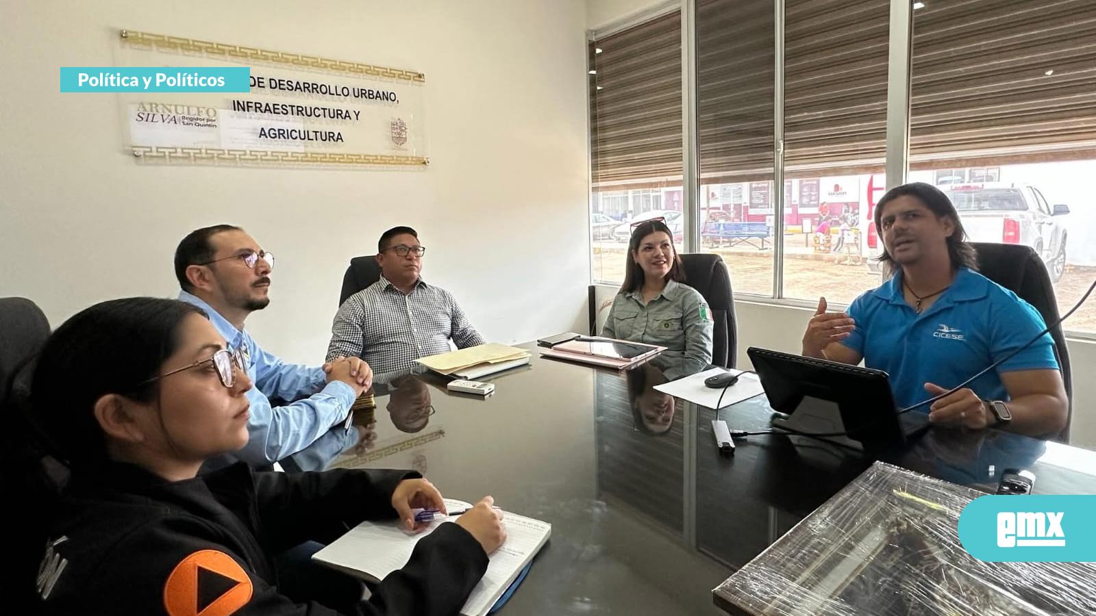 EMX-FUNCIONARIO DE SQ…se reúnen con presentantes del CICESE Y LA UABC