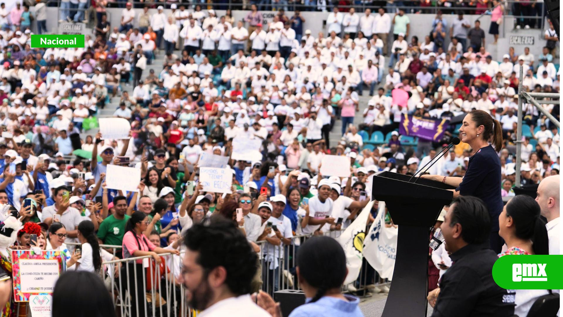 EMX-Récord-histórico:-Presidenta-Claudia-Sheinbaum-reúne-en-un-día-a-72-mil-personas-en-Chiapas,-Tabasco-y-Campeche