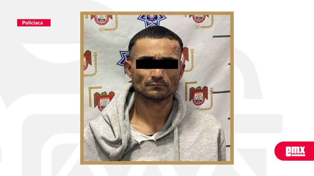EMX-Captura Policía Municipal de Tijuana a presunto responsable de robo con violencia en la colonia Lago Sur