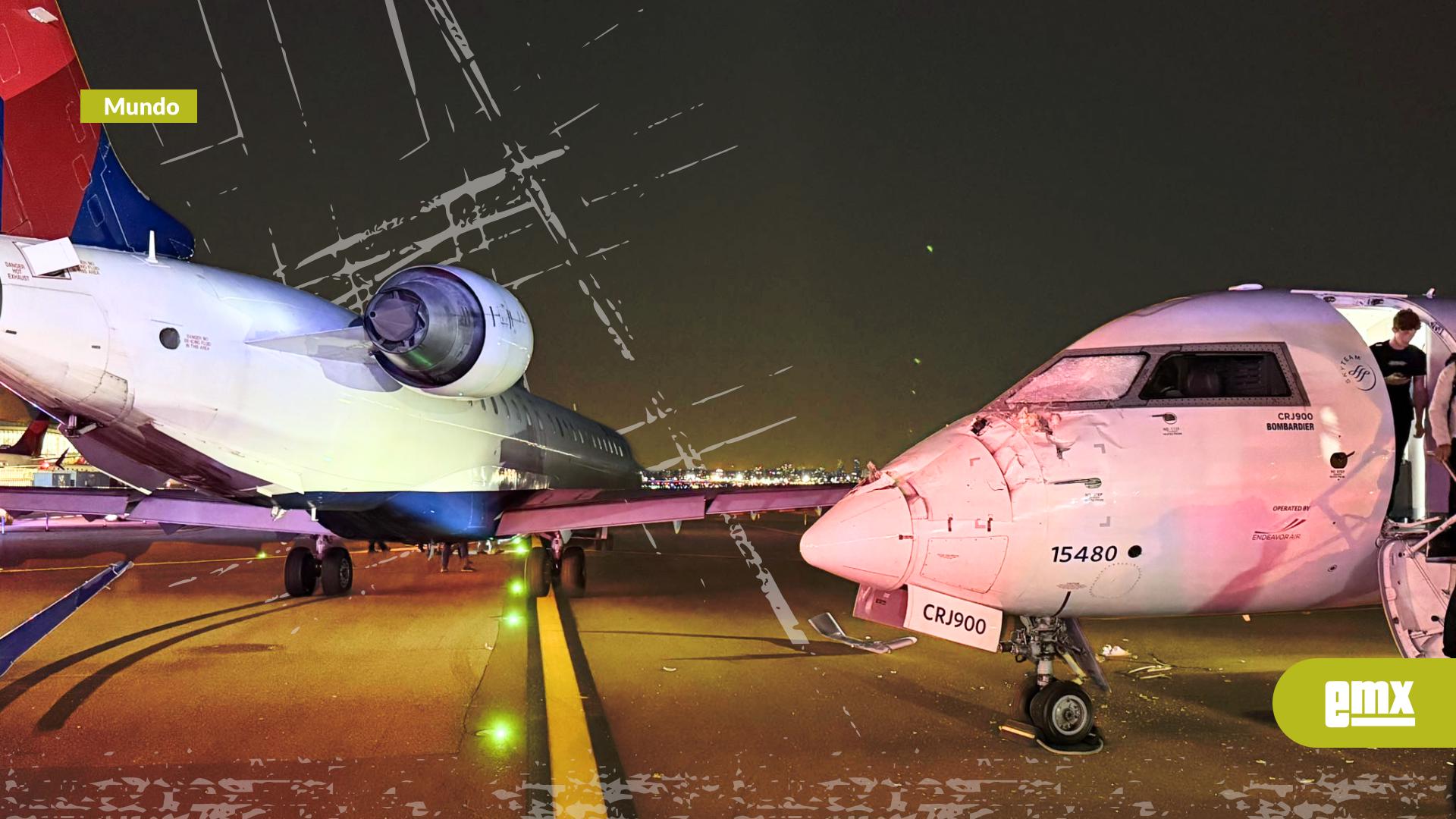 EMX-Dos-aviones-de-Delta-colisionan-en-LaGuardia-New-York;-una-persona-resulta-herida