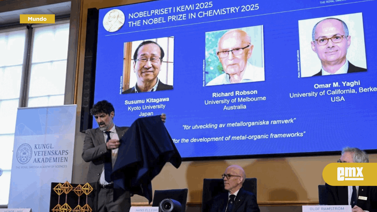 EMX-Susumu-Kitagawa,-Richard-Robson-y-Omar-M.-Yaghi-ganan-el-Nobel-de-Química-por-su-trabajo-molecular