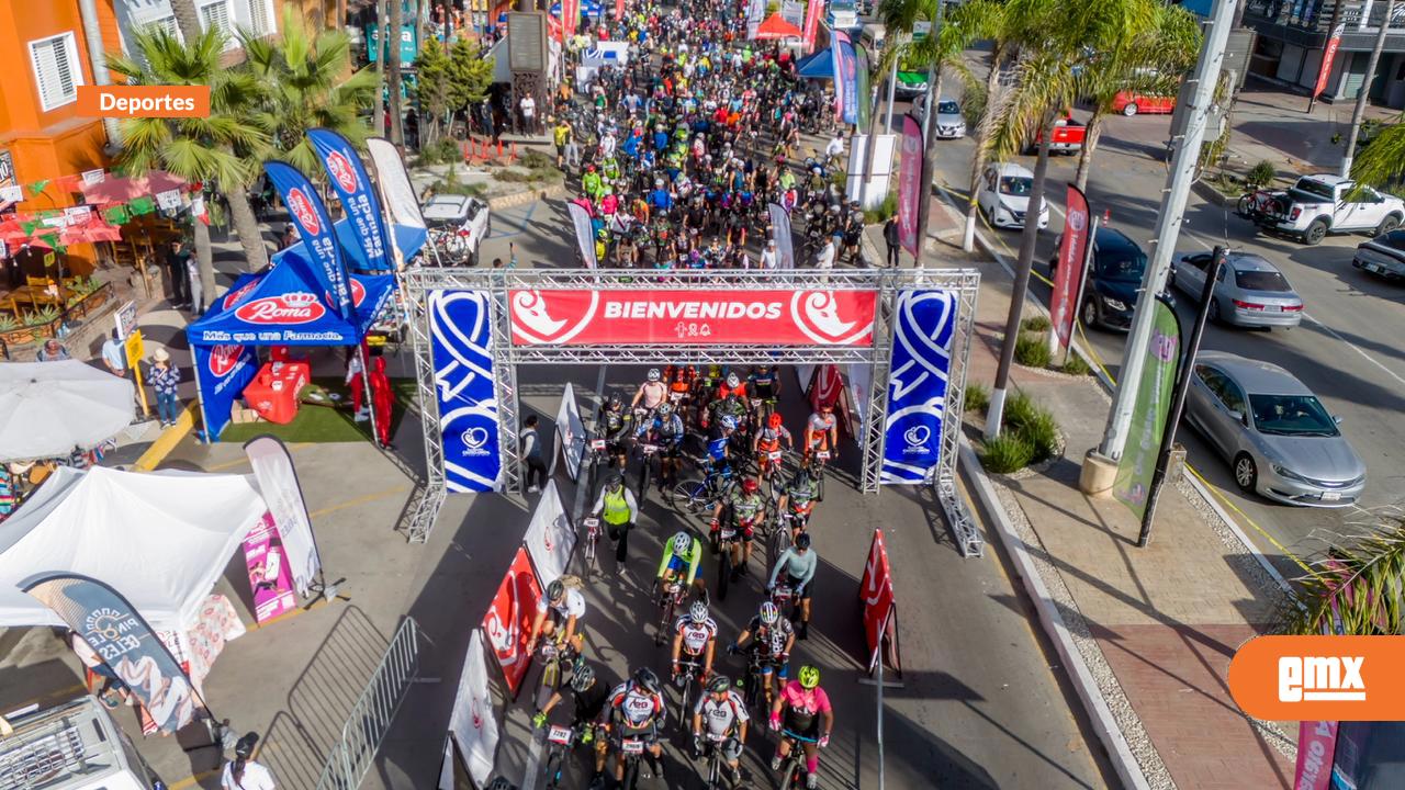 EMX-Más de 3 mil ciclistas pedalean con causa en la ruta Rosarito–Ensenada