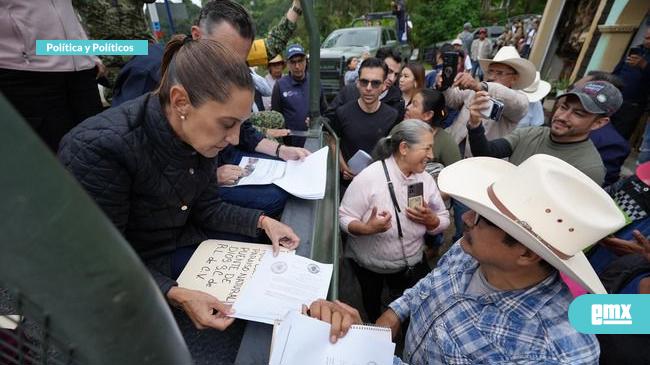 EMX-Claudia Sheinbaum…supervisó la apertura de caminos y atención a comunidades.