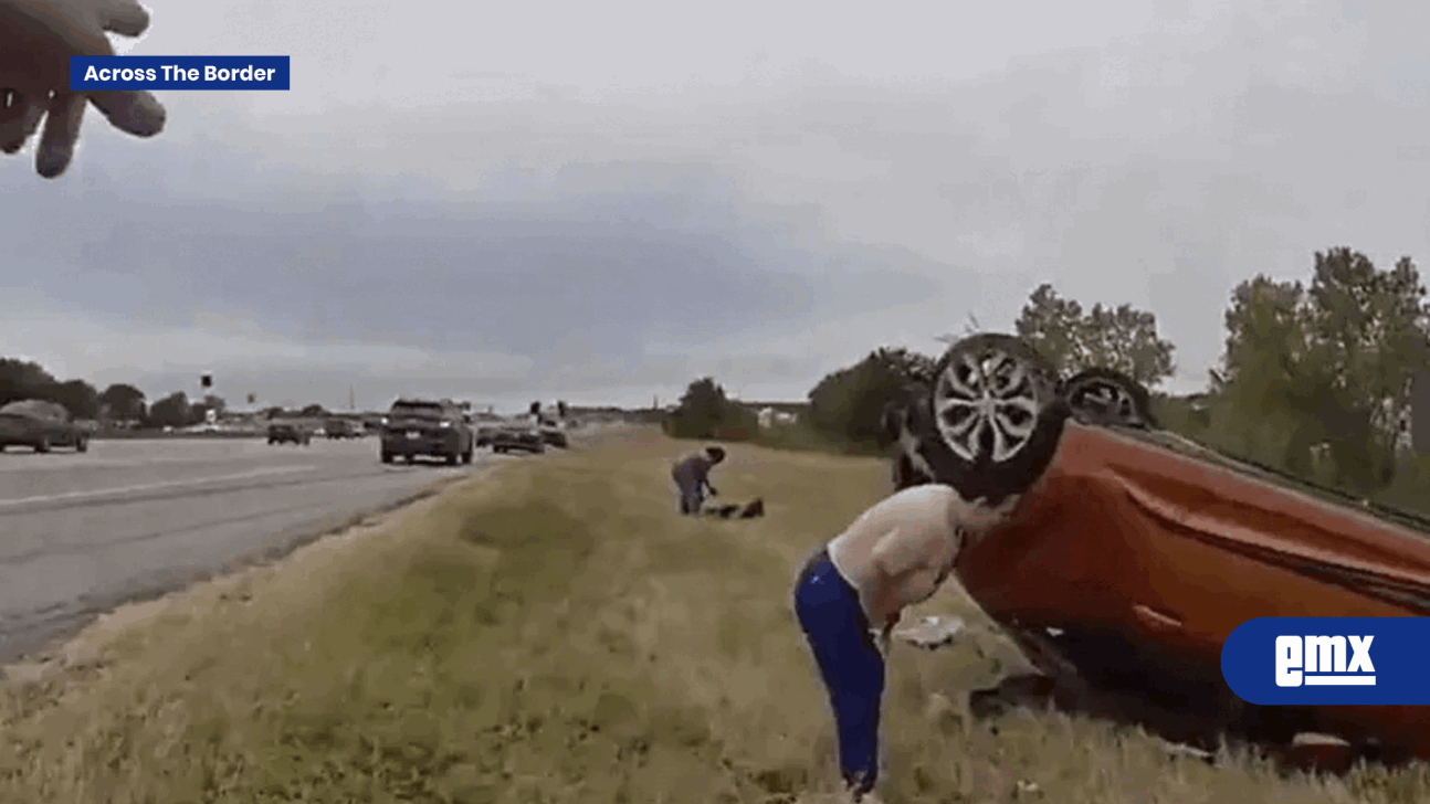 EMX-Policías-y-civiles-levantan-auto-y-salvan-a-un-bebé-tras-choque-en-Texas