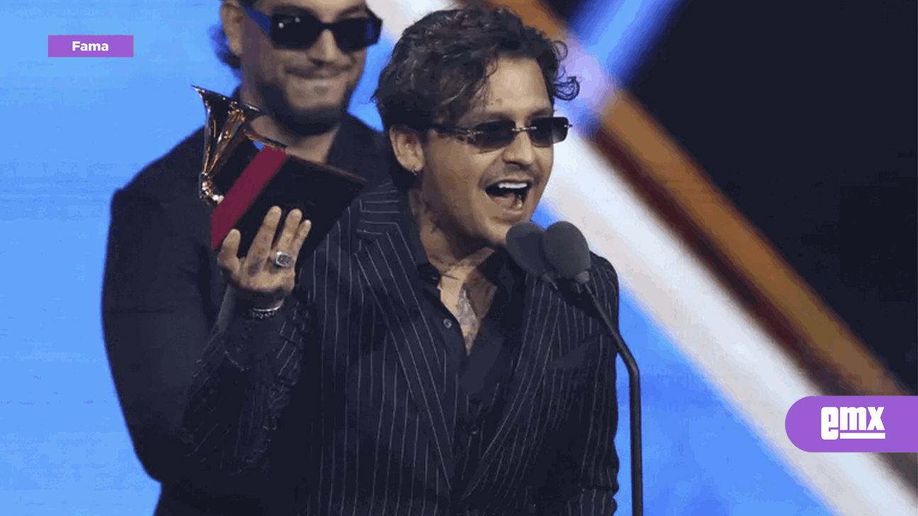 EMX-Christian Nodal omite a Ángela Aguilar en su discurso de los Latin Grammy 2025