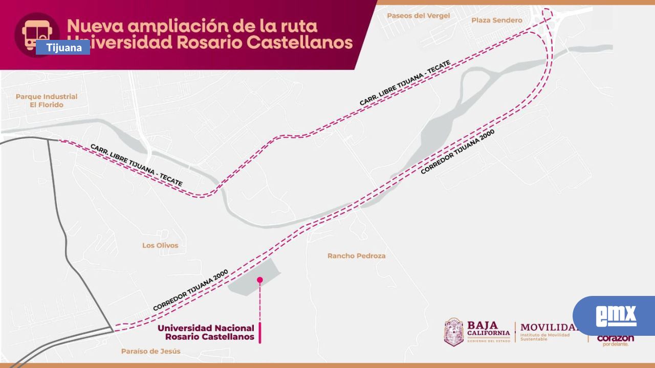 EMX-Amplían ruta de taxis para apoyar a estudiantes de la Universidad Rosario Castellanos