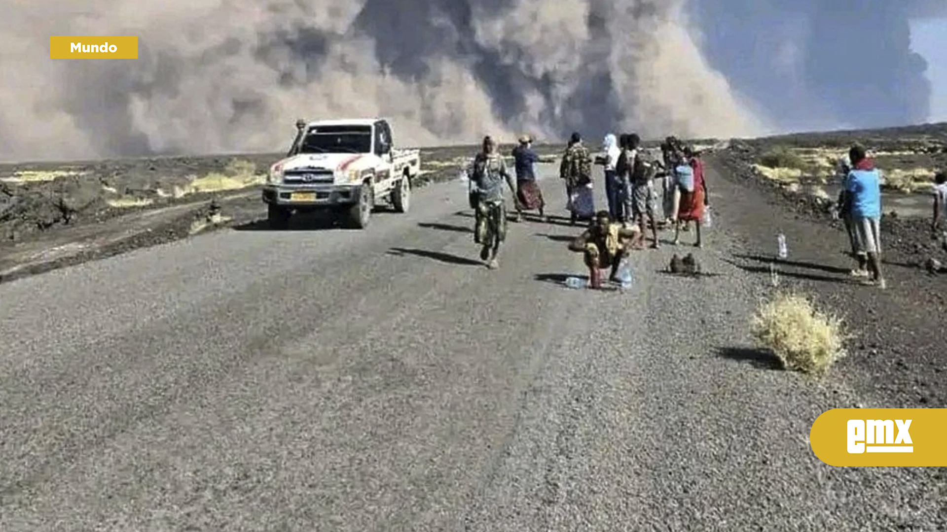 EMX-Volcán entra en erupción en norte de Etiopía; arroja cenizas hacia Yemen y Omán